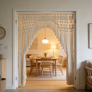 Installation d'arche en macramé bohème pour l'<span class=keywords><strong>entrée</strong></span> de restaurant et la <span class=keywords><strong>décoration</strong></span> de complexe hôtelier tropical - Product Image 6