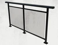 Système de balustrade en verre en acier inoxydable moderne pour escalier, balcon, terrasse extérieure résidentielle en verre trempé