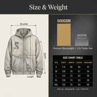 Sweat à capuche zippé surdimensionné pour homme, personnalisé OEM, style vintage, délavé à l'acide, effet usé, streetwear, lourd, bords bruts, déchiré et clouté