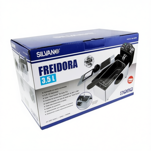 Freidora Silvan de 3.5L, Acero Inoxidable, Eléctrica, Control Táctil, Uso Doméstico, Antiadherente, PTFE, Fácil de Limpiar - Product Image 2