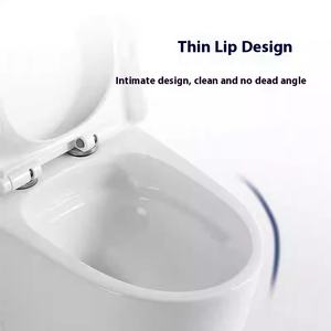 Chaozhou ห้องน้ำท่อใหญ่ประหยัดน้ำแบบไม่มีร่อง, ห้องน้ำแบบกาลักน้ำแบบหมุนสุดๆสำหรับห้องน้ำขายส่ง - Product Image 2