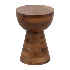 Tavolino Rotondo in Legno Lucidato Stile Contemporaneo per Piccoli Spazi - Product Image 2
