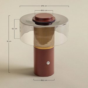 Lámpara de mesa E27 LED para el cuidado de los ojos, 19cm de altura, para sala de estar, dormitorio, decoración del hogar - Product Image 1