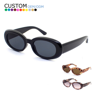 Fashion Wholesale Customized Logo UV400 Sun Glasses Men Women Small Frame Sunglasses - Product Image 1