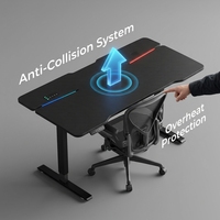 Bureau de jeu extensible en aluminium AOR GTX-C3 - Design moderne pour la maison, le bureau et l'usage commercial - Finition noire Guangdong
