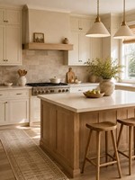 Armoires de cuisine et accessoires CBMmart, armoires de cuisine en kit de style américain, portes en bois massif