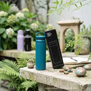 Colorful <b>Kids</b> Water Bottle Stainless Steel With Two Different Lids Travel School Cute - Product Image 5