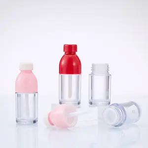 Спот, оптовая продажа, 8 мл, бутылка, глазурь для губ, пустая бутылка, красная пустая инъекционная прозрачная трубка для блеска для губ