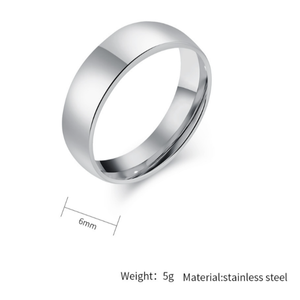 Cincin Janji Pernikahan Baja Anti Karat Model Sederhana Bentuk Tetesan Air, Perhiasan Pasangan Lapis Emas 18k untuk Hadiah Wanita - Product Image 4