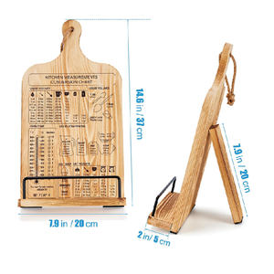 Support de livre de <span class=keywords><strong>cuisine</strong></span> réglable en <span class=keywords><strong>bois</strong></span> support de livre de <span class=keywords><strong>cuisine</strong></span> de style ferme pour comptoir de <span class=keywords><strong>cuisine</strong></span> Type d'installation facile - Product Image 2