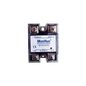 Manhua Online Shopping Single Phase 40A 240vac <strong>Solid</strong> <strong>State</strong> <strong>Relay</strong> <strong>ssr</strong> - Product Image 1