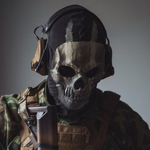 Nouvel arrivage de bandeau en latex Halloween Horror Soldier <span class=keywords><strong>Masque</strong></span> de jeu de rôle tactique pour adultes - Product Image 4