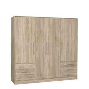 Armario Independiente de 4 Puertas con Diseño de Marco de Alta Calidad, Amplio Espacio de Almacenamiento, para Dormitorio, Habitación <span class=keywords><strong>Juvenil</strong></span>, Moderno, de Madera - Product Image 3