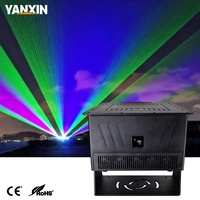 Projecteur laser d'animation couleur pleine 40W IP65 étanche, faisceau longue portée RGB pour éclairage extérieur de bâtiments et paysages / DMX
