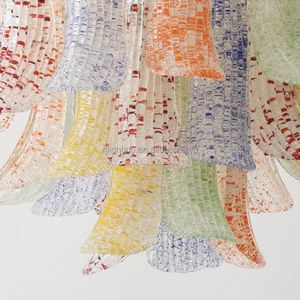 <span class=keywords><strong>Lampadario</strong></span> in Vetro Artistico Murano Colorato a LED di Lusso Francese per Decorazione Interna, <span class=keywords><strong>Camera</strong></span> da Letto Bambina, Ristorante, Isola Cucina - Product Image 6