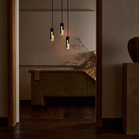 Luminaire suspendu en marbre Oem-Lustre à tête unique à longueur réglable pour comptoir de bar et îlot de cuisine