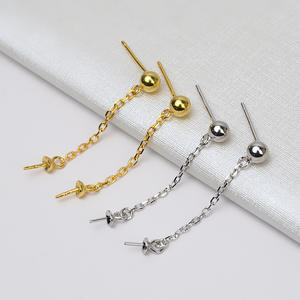 Aretes de Bola de Plata S925 para Mujer, Versátiles, 3mm 4mm 5mm, con Piedra Principal de Diamante, Oro Rosa, Oro Blanco, Personalizados 1627 - Product Image 1