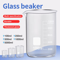 Customizable Lab Grade Chemical Beaker 50ml-5000ml Quartz Glass Heat Resistant