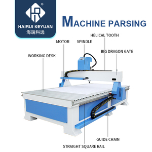 Máquina Router CNC Económica de <span class=keywords><strong>1300x</strong></span> con Sistema de Control DSP RichAuto, Motor de Husillo de 3KW, Motor Único, Precisión de 0.05mm para Puertas de Madera - Product Image 3