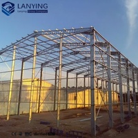 Grandes Almacenes de Acero Ligero para Almacenamiento de Mercancías, Edificios Prefabricados, Estándar GB, Marca SYLY, Grado Q355b/Q235b, Fabricados en China