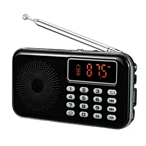 Portable AM FM Radio with Blue tooth Speaker and SD Card Player,MP3 Player with Headphone Socket,Auto Scan Save