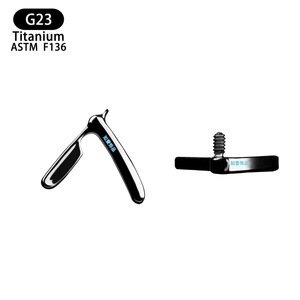 Clous d'oreille en titane pour cartilage 7 mm, type vis, ASTM F136, bijoux de piercing minimalistes et tendance pour usage quotidien - Product Image 5