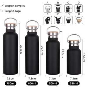 Logotipo personalizado 350ml/500ml/750ml/<span class=keywords><strong>1000ml</strong></span>/mL Gimnasio al aire libre Frasco de vacío de acero inoxidable Aislado Doble pared Termo Plástico Vasos - Product Image 2