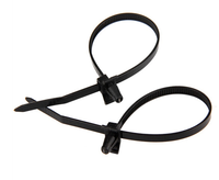 Attaches auto-bloquantes en nylon à fixation par poussée, type sapin, avec trou pour vis, clips de bord de panneau, serre-câbles automobiles, à crochet HY-150 2.5x200mm