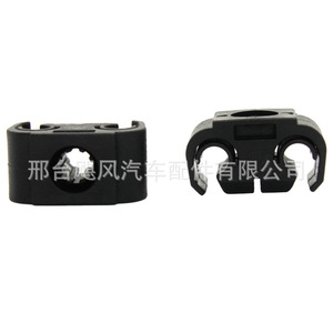 คลิปหนีบสายเคเบิลรูปตัว C 811611797 สำหรับขายึดสายเบรก Volkswagen Audi พลาสติกสีดำ - Product Image 4