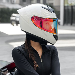 Casco de Moto Integral Unisex con Liberación Rápida Personalizado de ABS Nuevo con Aprobación DOT de Seguridad Ajuste Universal para Mujer con Visor Colorido - Product Image 5