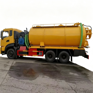 Camión de succión de aguas residuales al vacío de 5000L, camión de dragado y limpieza de fosas sépticas a alta presión, camión combinado 4x2 para limpieza de alcantarillado - Product Image 1