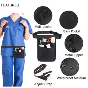 Cinturón <span class=keywords><strong>organizador</strong></span> de herramientas de atención médica con múltiples bolsillos y logotipo personalizado, riñonera de <span class=keywords><strong>enfermera</strong></span>, riñonera para tijeras, estetoscopios, vendaje, almacenamiento - Product Image 2