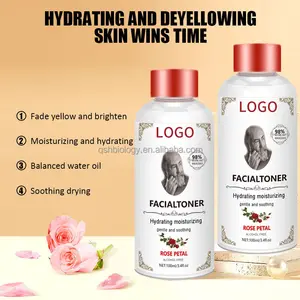 Best Price Oem Odm Private Label Moisturizing Organic Rose Petal Witch Aloe Vera Toner Pure Natural