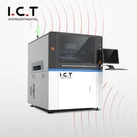 Ict812 semi automático 1.2 medidor, pcb smd impressora estêncil smt manual máquina de impressão de tela da pasta de solda personalizada