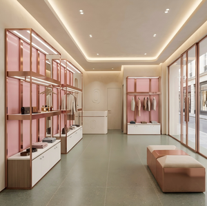 New Design Clothing <b>Display</b> <b>Cabinets</b> & Shelving Units | Custom Apparel Showcase Fixtures for Fashion Retail Stores and Boutiques - Product Image 3