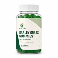 Gummies à l'herbe d'orge, supplément quotidien de légumes et de fibres pour le soutien digestif et intestinal, à base de plantes, marque privée OEM, 60 unités