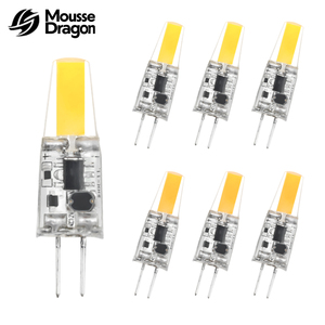 <span class=keywords><strong>G4</strong></span> <span class=keywords><strong>LED</strong></span> COB Lampe en silicone haute luminosité 3W 3000K 6000K Blanc chaud AC DC 12V Lustre en cristal certifié FCC - Product Image 1