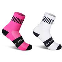LAMEDA – chaussettes unisexes en Polyester pour hommes, impression par Sublimation, cyclisme, vélo de montagne, chaussettes de Compression tissées, motif imprimé