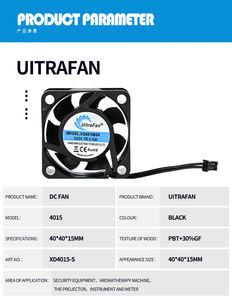 Xd4015 pbt ब्लेड माइक्रो अक्षीय प्रशंसक 4 सेमी मूक औद्योगिक dc 5v असर-मुक्त बड़ी वायु मात्रा - Product Image 2