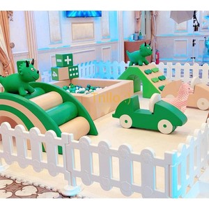 Location d'événement de fête commerciale anniversaire louable Kiddie blanc vert Pastel <span class=keywords><strong>Beige</strong></span> équipement de terrain de jeu Soft Play Pit Ball Pit - Product Image 6