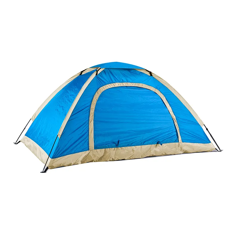 Vertical line outdoor camping tent thickened tent 2 manual sunscreen camping equipment supplies double quick opening tent