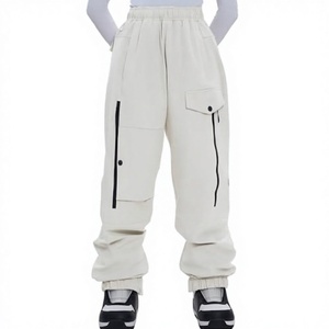 Pantalones de Esquí y Snowboard Impermeables, Resistentes al Viento, Reflectantes y Cálidos, con Cierre de Cordón, Poliéster/Algodón, Unisex - Product Image 2