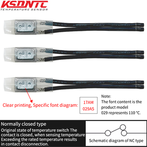 Protector Térmico KSDNTC 17AM, Reemplazo para <span class=keywords><strong>Klixon</strong></span> <span class=keywords><strong>7AM</strong></span>, Interruptor de Protección Térmica, Protector de Sobrecarga Térmica - Product Image 3