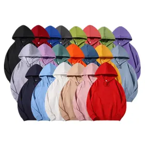 Super Quality Cotton Unisex Hoodie For Men Heavy Hoodie with fleece inner Pullover Sweatshirt Custom Logo Blank Hoodies