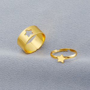 Anelli Vintage Western per Coppie, Trendy Anelli Minimalisti con Apertura a Forma di Aeroplano e Cuore per Donne - Product Image 6