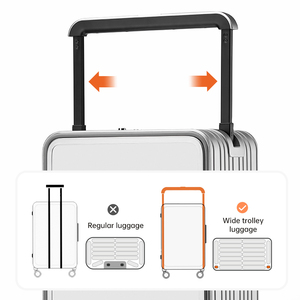 Leavesking Luxury Wide Trolley valise cabine Aluminium Shell Bagages valise de <span class=keywords><strong>voyage</strong></span> Carry On TSA Lock 20inch koffer - Product Image 5