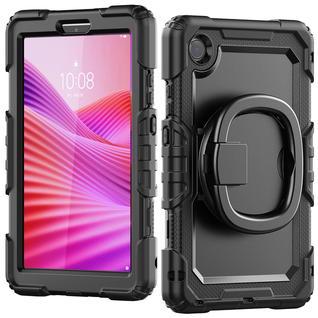 For Tab One 8.7 Inch K9 TB305FU 2025 360-Degree Rotating Kickstand Tablet Cover Armor Plastic Protective Case Shockproof