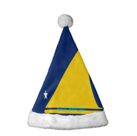 Chapeaux de Noël à la mode avec drapeau de Yap, confortables et en peluche, pour adultes, pour les fêtes de Noël et du Nouvel An
