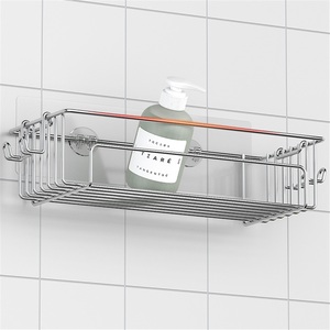 304 Stainless Steel Modern Bathroom Double-tier Rack Punch-free Wall-mounted Rectangle Set Multifunctional <b>Waterproof</b> Towel - Product Image 3