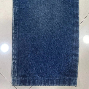Light Wash Indigo Brocade Fabric High Quality Acrylic Twill <b>Material</b> Bleached Plain Nonwoven for Jeans and Casual Apparel - Product Image 1